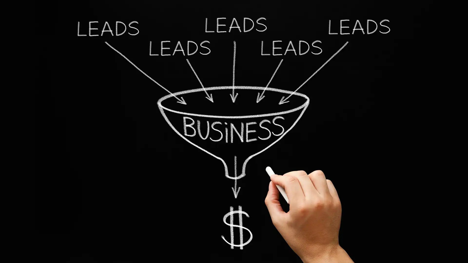 A visual representation of a Lead Generation Business Funnel, illustrating the strategic process of converting cold prospects into loyal B2B partners in the US manufacturing market.
